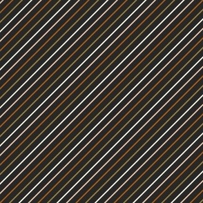 small // Diagonal Stripes on Charcoal Black