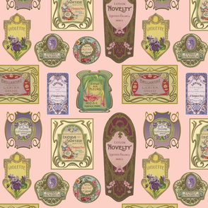 FANCY LABELS - FRENCH BOUDOIR COLLECTION (ROSEBUD)