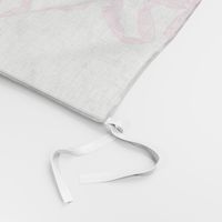 Large Hannah Ribbon Trellis Valentine Pink on White 