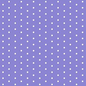 Mini Polka Dot Wonders - White Dots on Lavender