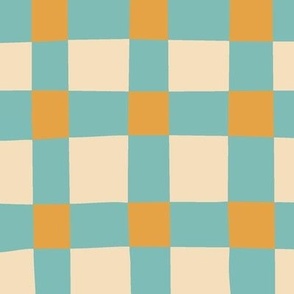 Hand-drawn Gingham-sea foam-turmeric-vanilla-SF Fall2021