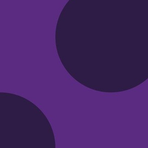 Jumbo Polka Dot Pattern - Grape and Deep Violet