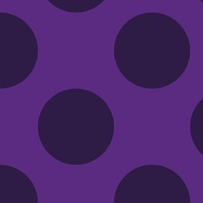 Large Polka Dot Pattern - Grape and Deep Violet