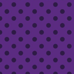 Polka Dot Pattern - Grape and Deep Violet