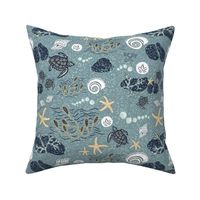 Joyful Turtles - Peaceful Blues - Large