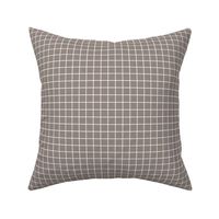 Grid Pattern - Warm Grey and White