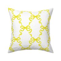 Hannah Ribbon Bold Yellow On White 