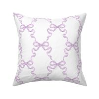 Small Hannah Ribbon Trellis Lilac on White