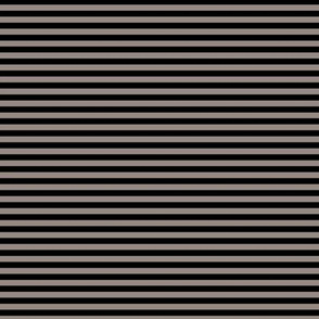 Small Horizontal Bengal Stripe Pattern - Warm Grey and Black