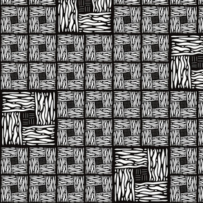 Grid, white on black