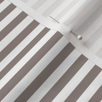 Horizontal Bengal Stripe Pattern - Warm Grey and White