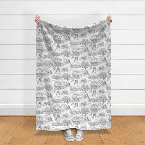 Texas Toile Charcoal Gray