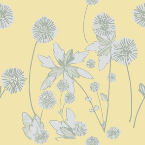 Daisy Day -Yellow and Grey.