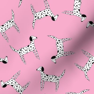 Dalmations on Pink