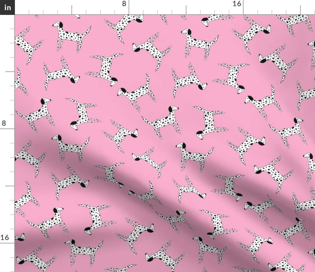 Dalmations on Pink