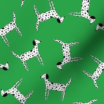 Dalmations on Green