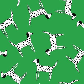 Dalmations on Green