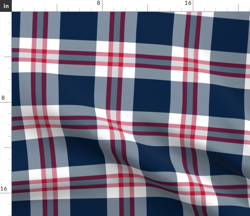 New England Football Plaid