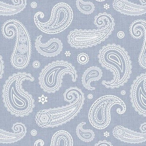 Paisley - stonewashed blue