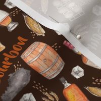 Medium Scale Kentucky Bourbon Whiskey Scatter - Dark Background