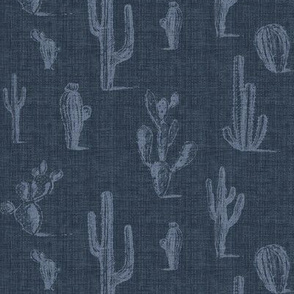 Cacti - dark denim