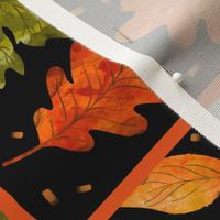Large 27x18Fat Quarter Panel for Tea Towel or Wall Art Hanging Leaves are Falling Autumn is Calling