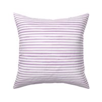 Small Scale Watercolor Stripes - Purple on White