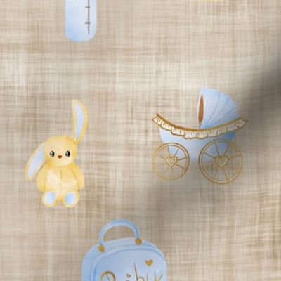 baby boy brown linen