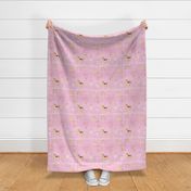 baby girl pink linen