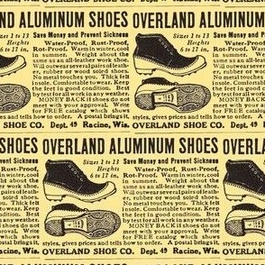 1915 Overland Aluminum Shoe ad