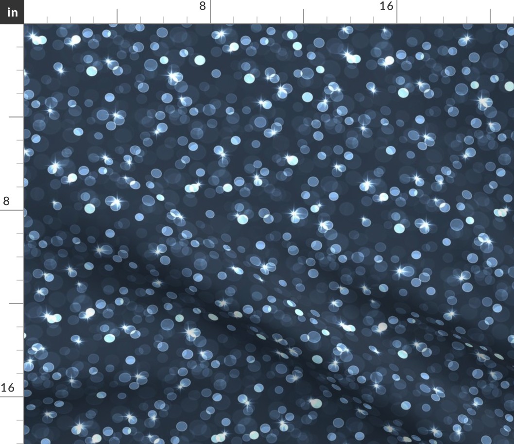 Sparkly Bokeh Pattern - Medium Charcoal Color