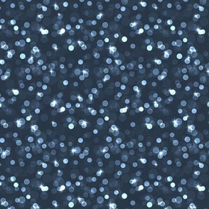 Small Sparkly Bokeh Pattern - Medium Charcoal