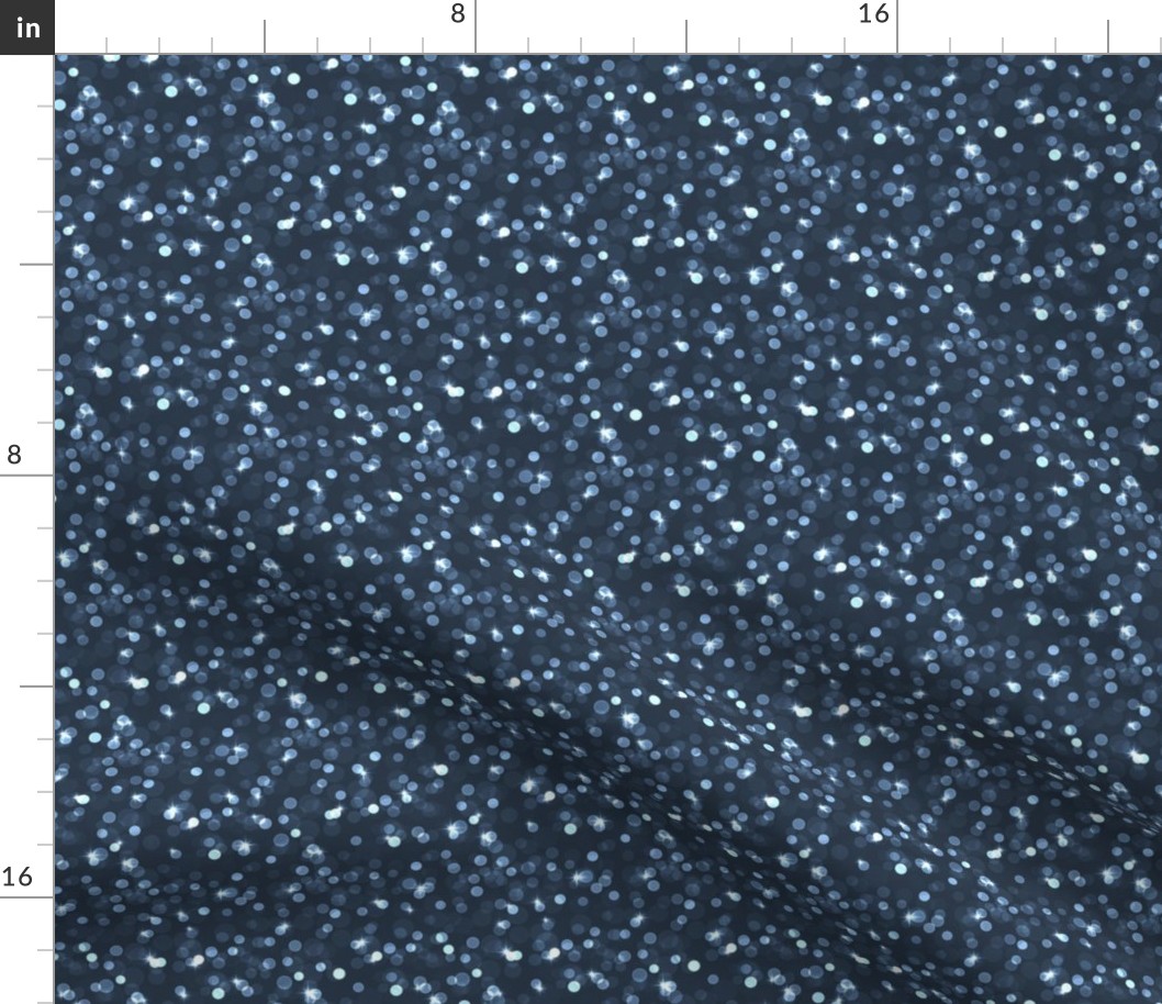 Small Sparkly Bokeh Pattern - Medium Charcoal