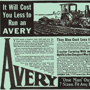 Avery Tractor 1915 advertisement
