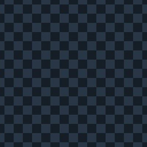Checker Pattern - Medium Charcoal and Obsidian
