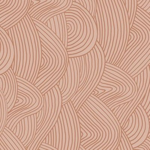 Ocean waves and surf vibes abstract salty water minimal Scandinavian style stripes rust beige terracotta boho sea spring summer flipped rotated vertical