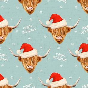 Christmas Cow Fabric Wallpaper and Home Decor  Spoonflower