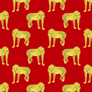 Wild Cheetahs! - crimson red, medium 