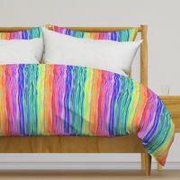 Infinity Rainbow Wavy Gouache Stripes