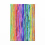 Infinity Rainbow Wavy Gouache Stripes