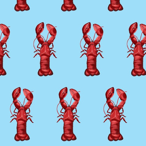 Lobsters on Sky Blue-Large scale