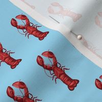 Summer Lobsters on Sky Blue-Tiny