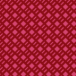 viva magenta geometric print by rysunki_malunki