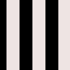 Black and Oyster White Cabana Beach Vertical Stripe