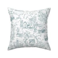Country Living Toile Jamestown Blue Large