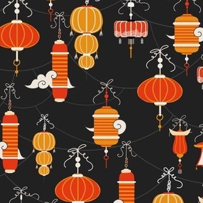 chinese lanterns - dark