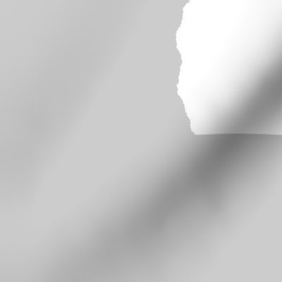 Georgia silhouette in 18" square - white on silver grey