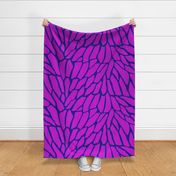 butterfly wing in vivid purple  and navy blue