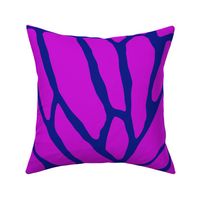 butterfly wing in vivid purple  and navy blue