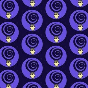 Celtic Claddaghs purple black